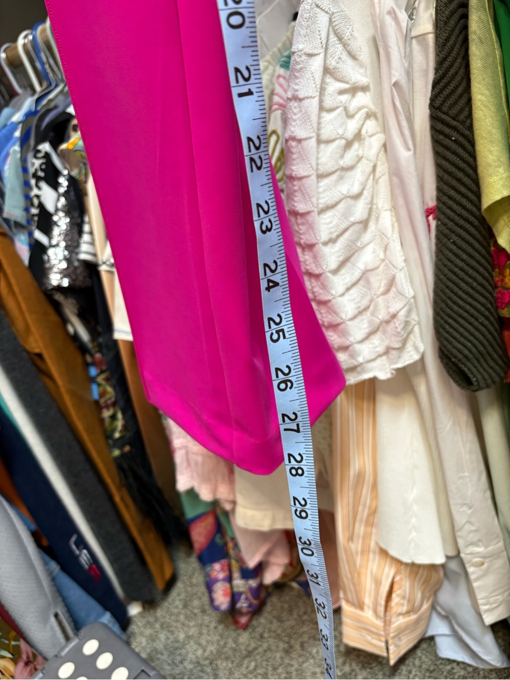 Christian Siriano Neon Pink Wide-Leg Trousers - Picture 4 of 5